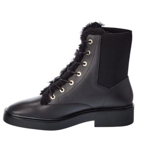 Stuart Weitzman Henley Chill Leather Combat Boot